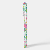Coques Case-Mate iPhone Pink Floral Garden Monogrammed (Verso / Gauche)