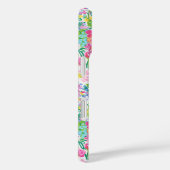 Coques Case-Mate iPhone Pink Floral Garden Monogrammed (Verso / Droite)