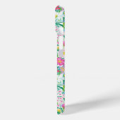 Coques Case-Mate iPhone Pink Floral Garden Monogrammed (Verso / Gauche)