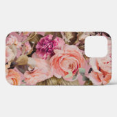 Coques Case-Mate iPhone Pink Floral Pastel Rustique (Verso (horizontal))