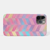 Coques Case-Mate iPhone Pink Foil look Chevron (Dos (Horizontal))