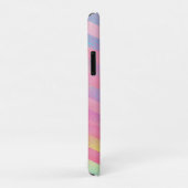 Coques Case-Mate iPhone Pink Foil look Chevron (Dos/Droite)