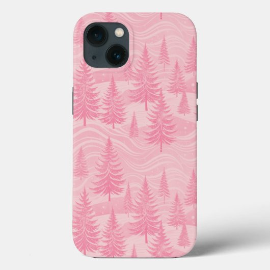 Coques Case-Mate iPhone Pink Forest Christmas (Verso)