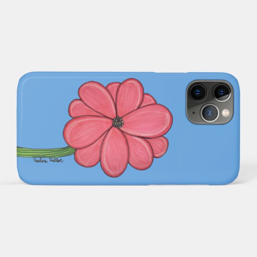 Coques Case-Mate iPhone Pink Full Flower (Dos (Horizontal))