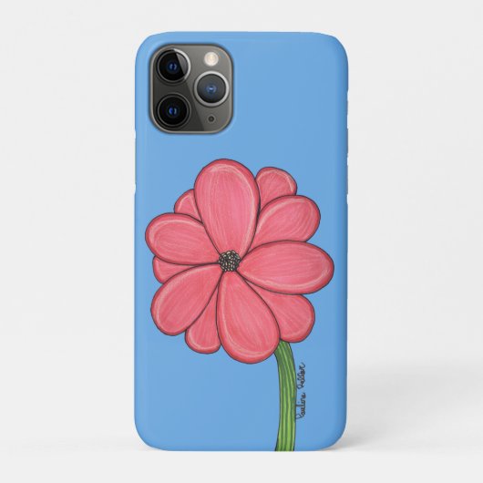 Coques Case-Mate iPhone Pink Full Flower (Dos)