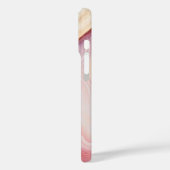 Coques Case-Mate iPhone Pink Gold Agate Modern Chic Nom (Verso / Gauche)