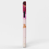 Coques Case-Mate iPhone pink gold marble glitter personalized name  (Dos/Droite)
