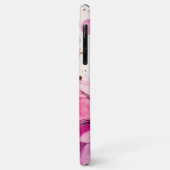 Coques Case-Mate iPhone pink gold marble glitter personalized name  (Dos/Gauche)