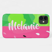 Coques Case-Mate iPhone Pink Green Watermelon Été Stylisé Personnalisé (Dos (Horizontal))