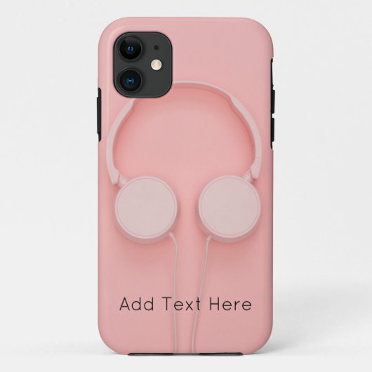 Coques Case-Mate iPhone Pink Headphones with Wires (Dos)