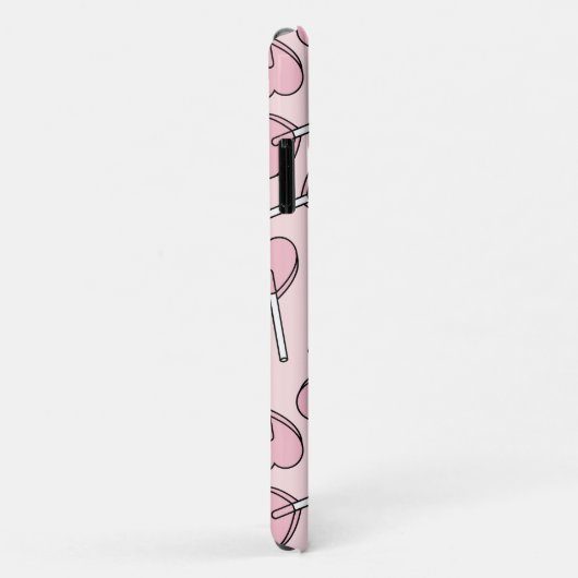 Coques Case-Mate iPhone Pink Lollipops, Heart Lollipops, Lollipop Pattern (Dos/Droite)
