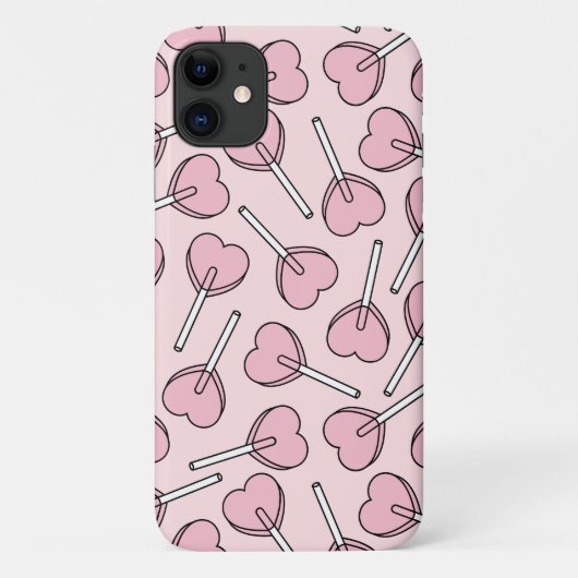 Coques Case-Mate iPhone Pink Lollipops, Heart Lollipops, Lollipop Pattern (Dos)
