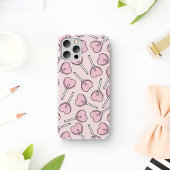 Coques Case-Mate iPhone Pink Lollipops, Heart Lollipops, Lollipop Pattern