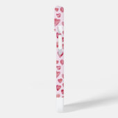 Coques Case-Mate iPhone Pink love coeur aquarelle nom du motif (Verso / Gauche)