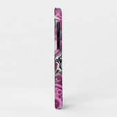 Coques Case-Mate iPhone Pink, Magenta et Black Fluid Art Pour Peinture (Dos/Gauche)