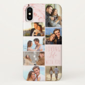 Coques Case-Mate iPhone Pink Marble 7 Photo Collage - Love Life with You (Dos)