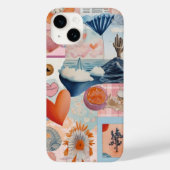 Coques Case-Mate iPhone Pink mignonne branché Preppy Collage Scrapbook (Verso)