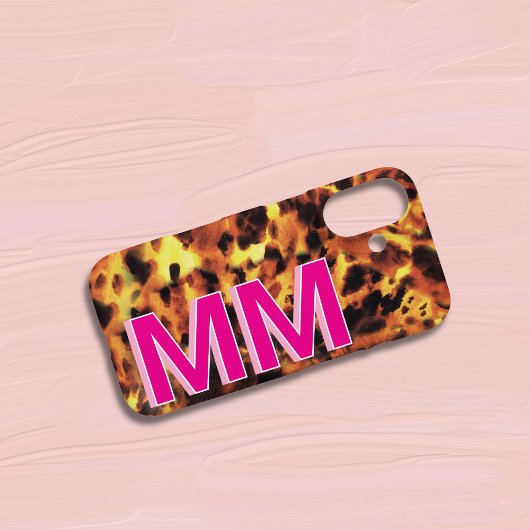 Coques Case-Mate iPhone Pink Monogramme Tortoiseshell