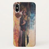 COQUES Case-Mate iPhone PINK MOUNTAINS LAC ALPINE SUNSET PAYSAGE (Dos)