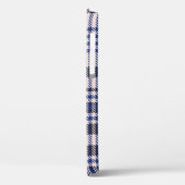 Coques Case-Mate iPhone Pink Navy Glen Plaid texturé transparent (Verso / Gauche)