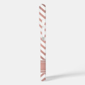 Coques Case-Mate iPhone Pink Ombre Chevron Motif Simple Moderne Monogramme (Verso / Gauche)