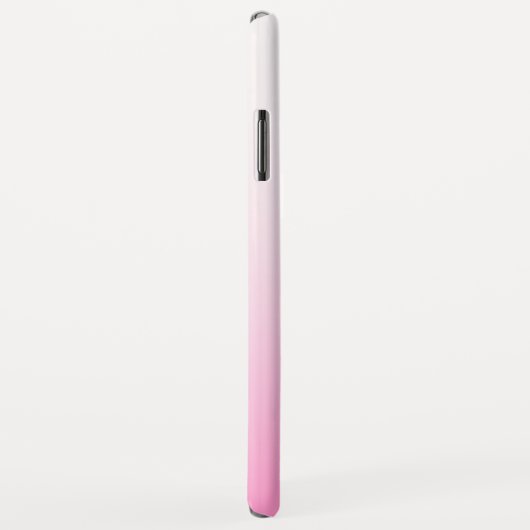 Coques Case-Mate iPhone Pink Ombre Gradation et vos initiales (Dos/Droite)