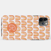 Coques Case-Mate iPhone Pink Orange Rainbows Motif PERSONNALISÉ (Dos (Horizontal))