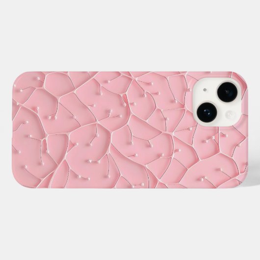 Coques Case-Mate iPhone Pink Organic Texture iPhone Case Feminine Look (Verso (horizontal))