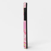 Coques Case-Mate iPhone Pink Paisley iPhone Monogramme personnalisé (Dos/Gauche)