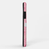 Coques Case-Mate iPhone Pink Paisley iPhone Monogramme personnalisé (Dos/Droite)