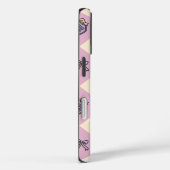Coques Case-Mate iPhone Pink Personalized Girly Checkered (Verso / Droite)