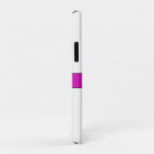 Coques Case-Mate iPhone Pink Purple Hummingbird Nom du monogramme (Dos/Droite)