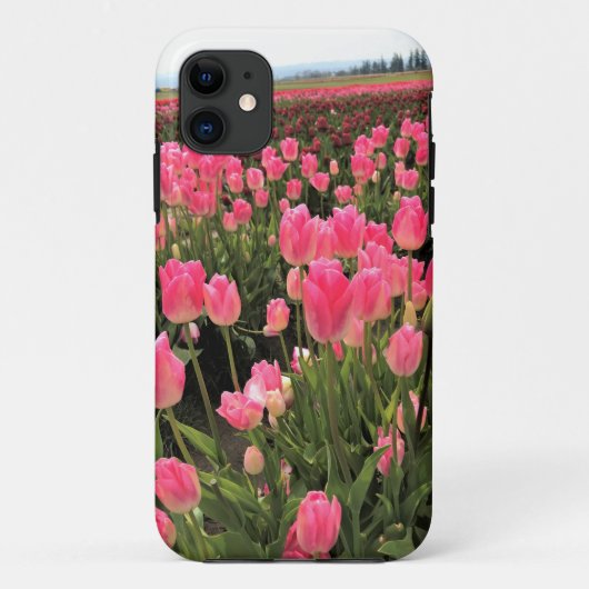 Coques Case-Mate iPhone Pink & Red Tulips à Field, Oregon (Dos)