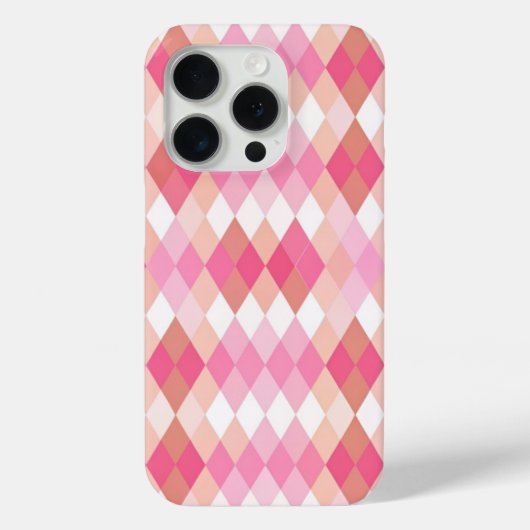 Coques Case-Mate iPhone Pink Rhombus (Verso)