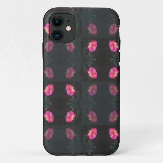 Coques Case-Mate iPhone Pink Roses Pattern (Dos)