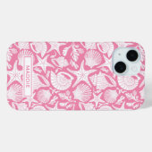 Coques Case-Mate iPhone Pink Shells Personalized (Verso (horizontal))