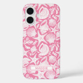 Coques Case-Mate iPhone Pink Shells Personalized (Verso)