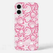 Coques Case-Mate iPhone Pink Shells Personalized (Verso)