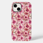 Coques Case-Mate iPhone Pink Tie Dye Floral (Verso)