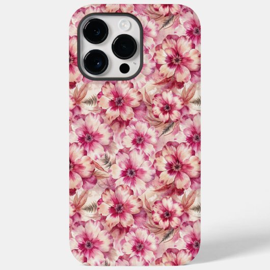 Coques Case-Mate iPhone Pink Tie Dye Floral (Verso)
