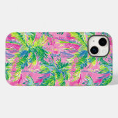 Coques Case-Mate iPhone Pink Tropical Preppy (Verso (horizontal))