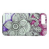 Coques Case-Mate iPhone Pink Violet Ethnique Exotique Marocaine Mandala (Dos (Horizontal))