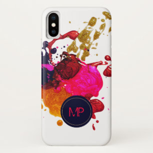 Case-Mate iPhone Case Pink violet or Nailpolish Splatz Monogramme
