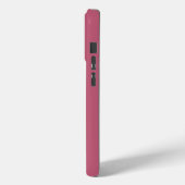 Coques Case-Mate iPhone Pink White Racing Stripes Nom élégant (Verso / Gauche)