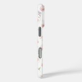 Coques Case-Mate iPhone Pink Wildflower Garden Monogrammed (Verso / Droite)