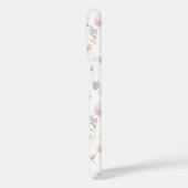 Coques Case-Mate iPhone Pink Wildflower Garden Monogrammed (Verso / Gauche)