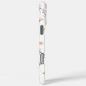 Coques Case-Mate iPhone Pink Wildflower Garden Monogrammed (Verso / Droite)
