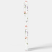 Coques Case-Mate iPhone Pink Wildflower Garden Monogrammed (Verso / Gauche)