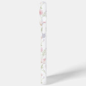 Coques Case-Mate iPhone Pink Wildflower Garden Monogrammed (Verso / Gauche)