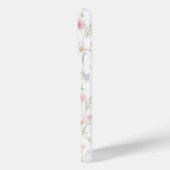 Coques Case-Mate iPhone Pink Wildflower Garden Monogrammed (Verso / Gauche)